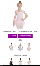 Load image into Gallery viewer, Ruched Strap Tutu Dance Dress for Girls, Child Size 10129C