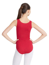 Load image into Gallery viewer, Capezio, High-Neck Tank Leotard w/Ballet Ln - CC201 Adult Leotard