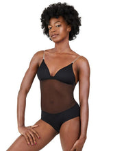 Load image into Gallery viewer, Capezio, Plunge Neck Mesh Midriff Leotard 3763W Women Foundation Leotard