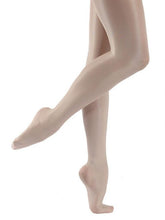 Load image into Gallery viewer, Capezio Ultra Shimmery #1808c Footed Child Tights