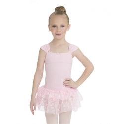 Ruched Strap Tutu Dance Dress for Girls, Child Size 10129C