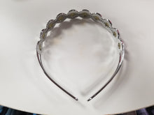 Load image into Gallery viewer, Silver Headband with 10 &quot;Stones&quot;
