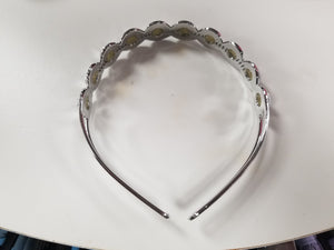 Silver Headband with 10 "Stones"