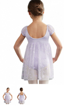 Load image into Gallery viewer, Empire Puff Sleeve Dance Dress for Girls, Child Size 10126C
