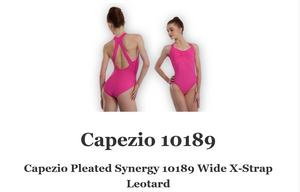 Capezio "Razor Back" Leotard, Wide Strap Adult Size 10189