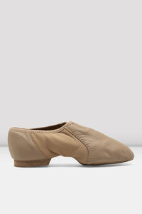 Bloch S0495L, Ladies Tan Neo-Flex Slip On Leather Jazz Shoe, Adult Size