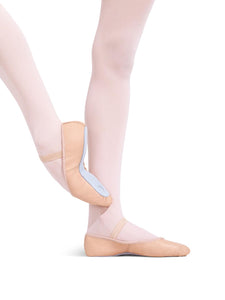Capezio Daisy Ballet Shoe - BPK (Ballet Pink), WHT (White). BLK (Black) Leather Full Sole - Adult Size 205