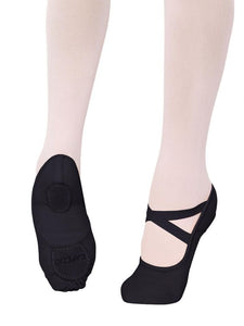HANAMI - Canvas Ballet Shoes, 2037W Black Adult Size