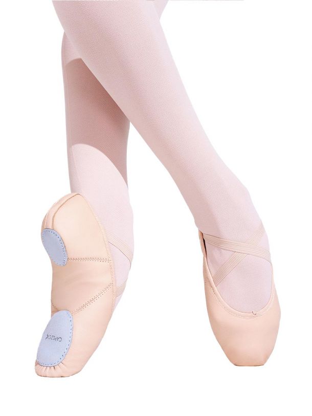 Capezio, Juliet Leather Split, Sole Ballet Shoes, 2027C, Child Sizes