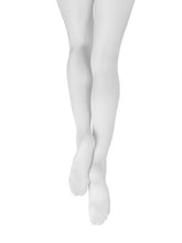 Load image into Gallery viewer, Capezio Ultra Shimmery #1808c Footed Child Tights
