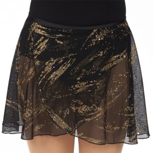 Dasha, 4471Gd Ladies 14" Gold Glitter Tapered Wrap - Adult Skirt
